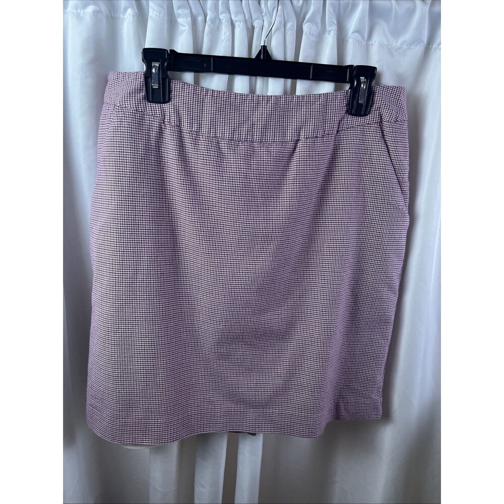 Vintage L.L Bean Women’s Favorite Fit Multicolor Houndstooth Pencil Skirt 14